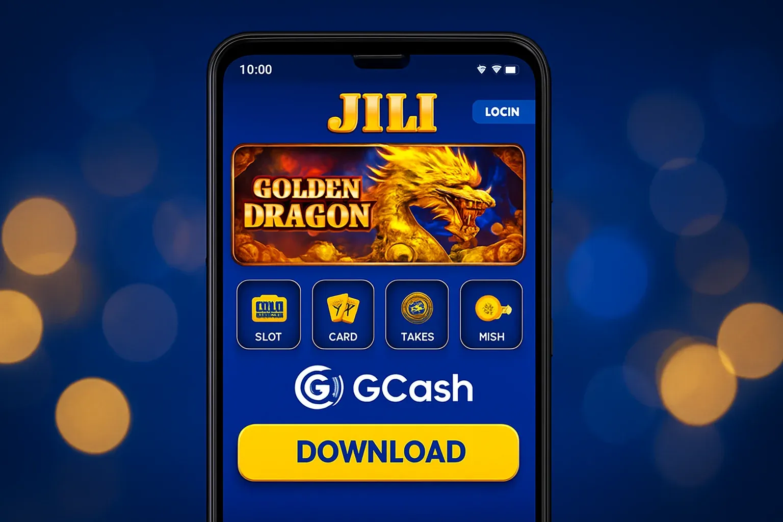 Philippine casino mobile app on Android with JILI UI and GCash payment