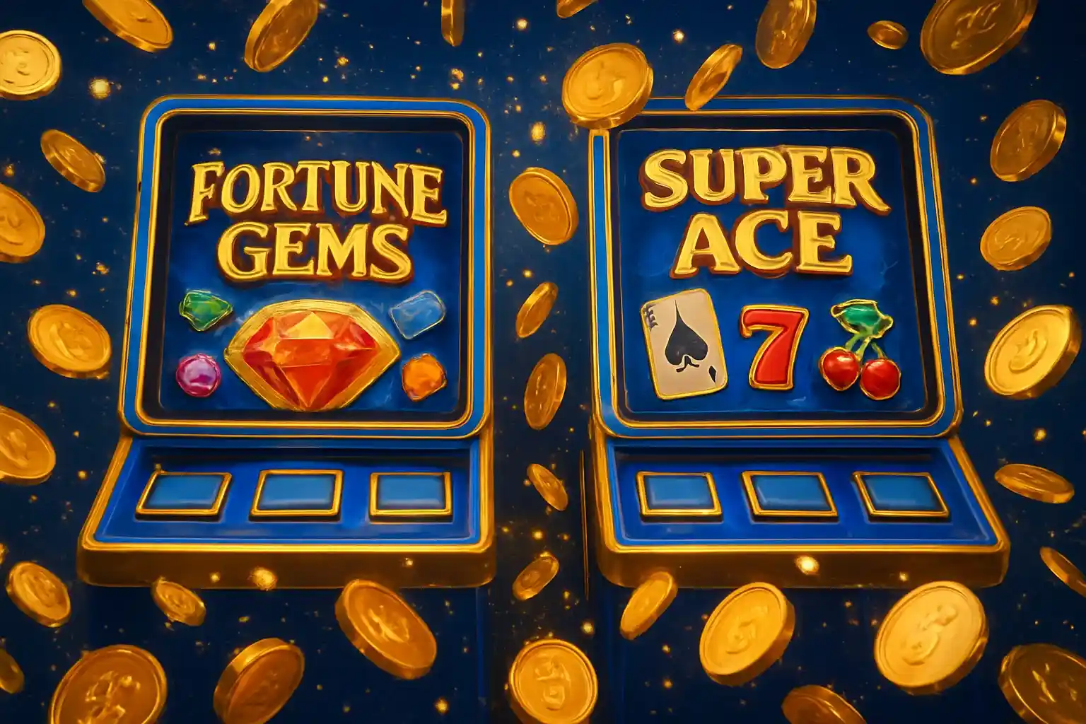 Bright Philippine casino slot machines with JILI symbols and exploding gold coins